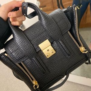NWT 3.1 Philip Lim pashli mini bag black gold